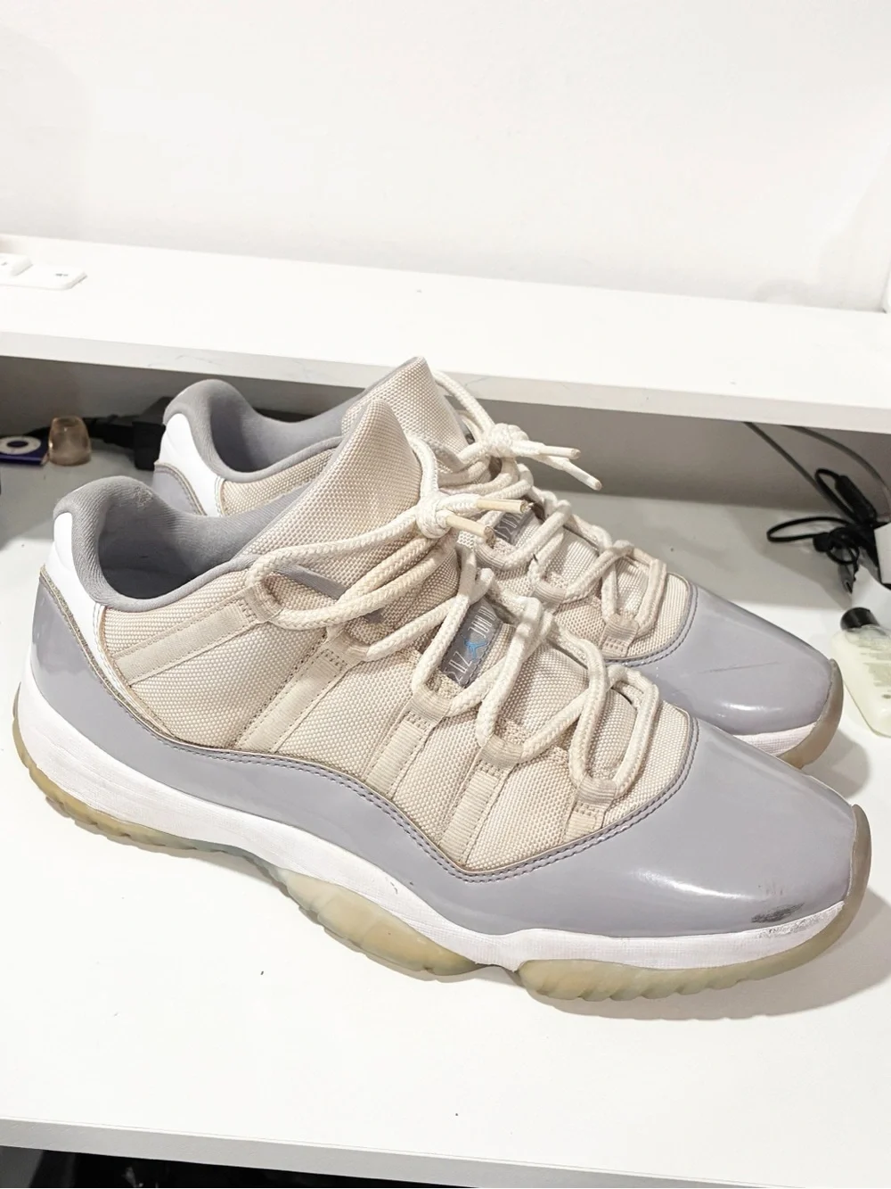 Nike Air Jordan 11 Retro Mens Size 12 Cool Gray White Basketball Shoes Sneakers